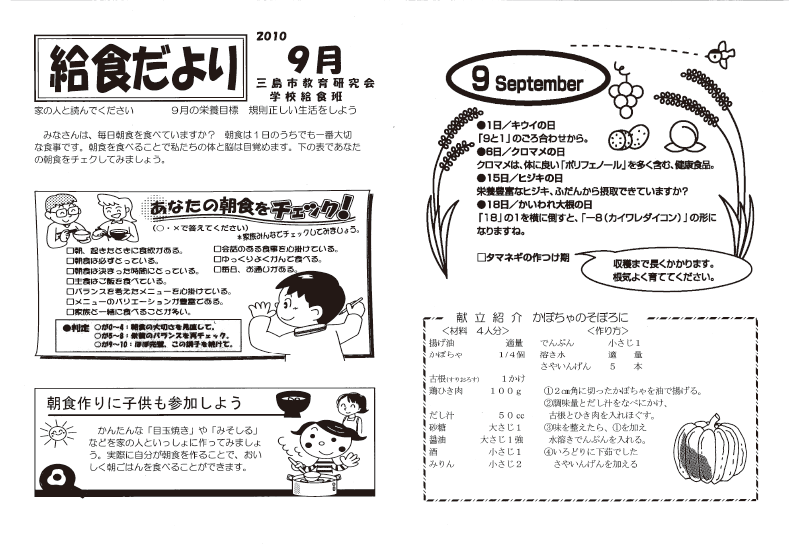望ましい食習慣を身につけるため