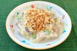 焼かないさつまいもグラタン