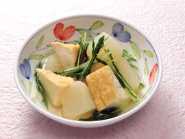 大根と厚揚げの炊いたん